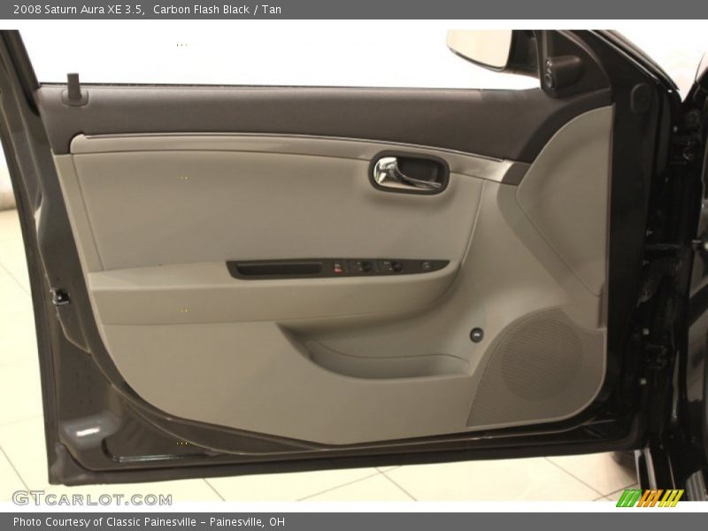 Carbon Flash Black / Tan 2008 Saturn Aura XE 3.5