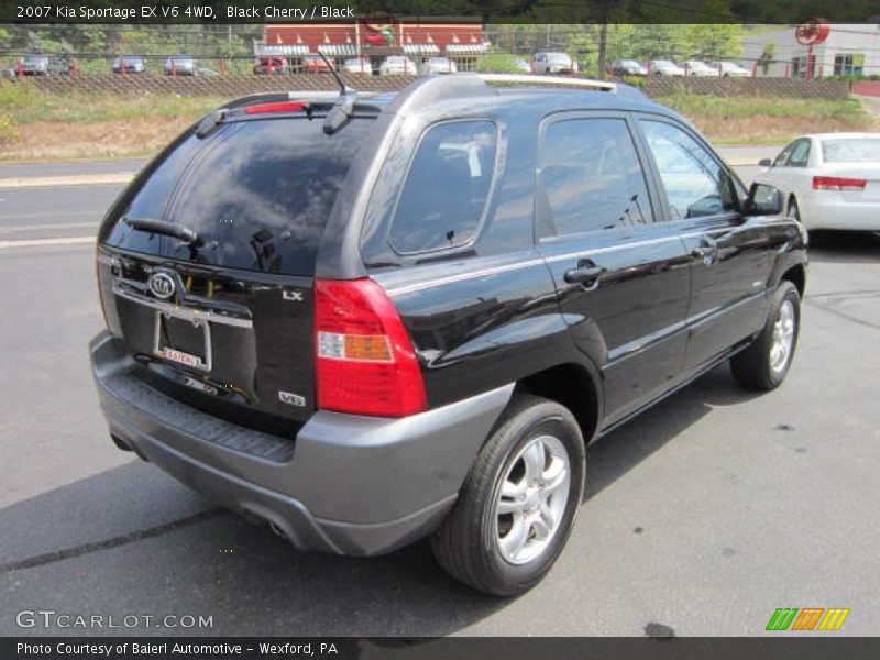 Black Cherry / Black 2007 Kia Sportage EX V6 4WD