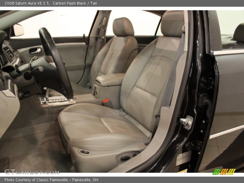 Carbon Flash Black / Tan 2008 Saturn Aura XE 3.5