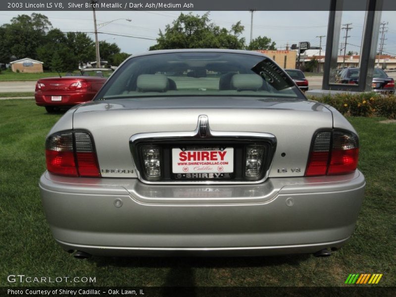 Silver Birch Metallic / Dark Ash/Medium Ash 2003 Lincoln LS V8