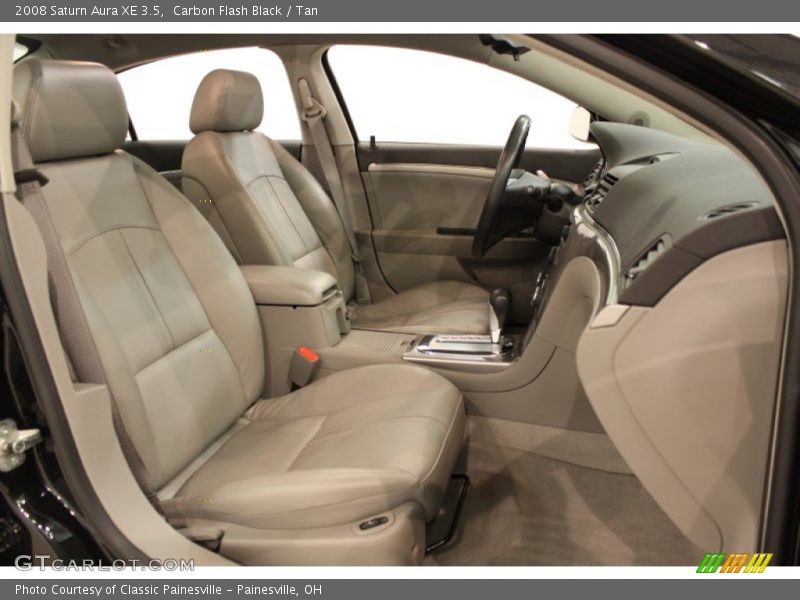 Carbon Flash Black / Tan 2008 Saturn Aura XE 3.5