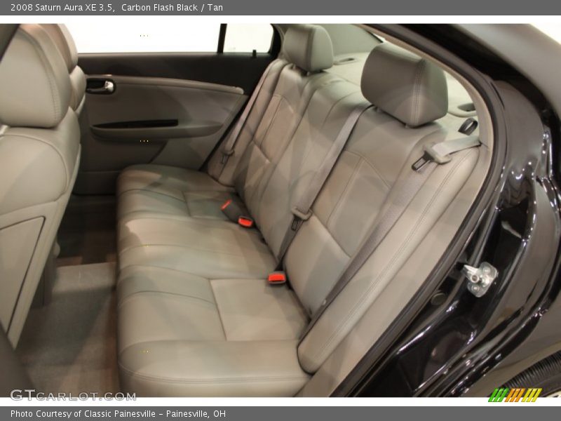 Carbon Flash Black / Tan 2008 Saturn Aura XE 3.5