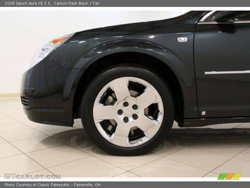 Carbon Flash Black / Tan 2008 Saturn Aura XE 3.5
