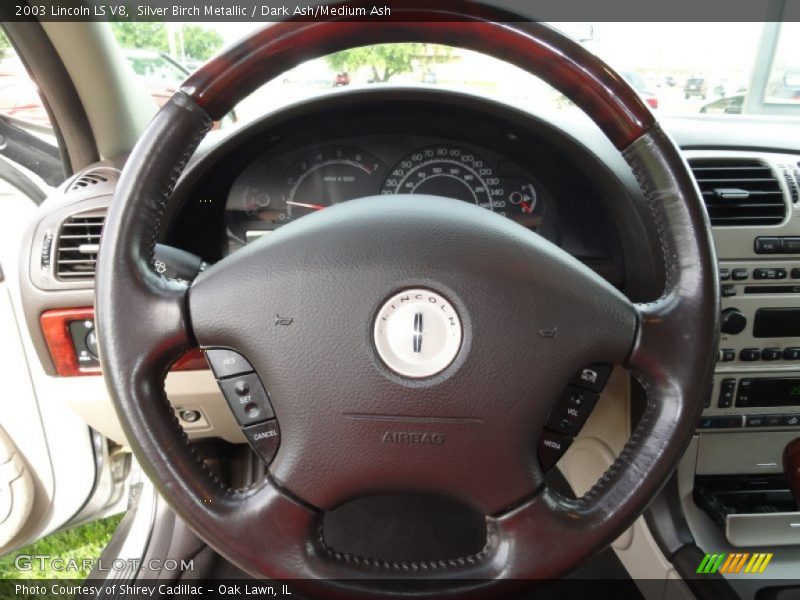 Silver Birch Metallic / Dark Ash/Medium Ash 2003 Lincoln LS V8