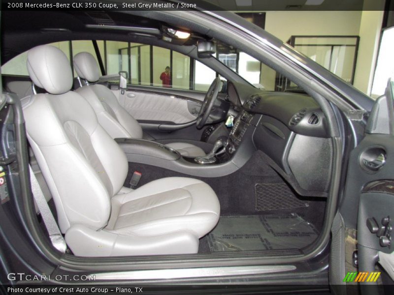 Steel Grey Metallic / Stone 2008 Mercedes-Benz CLK 350 Coupe