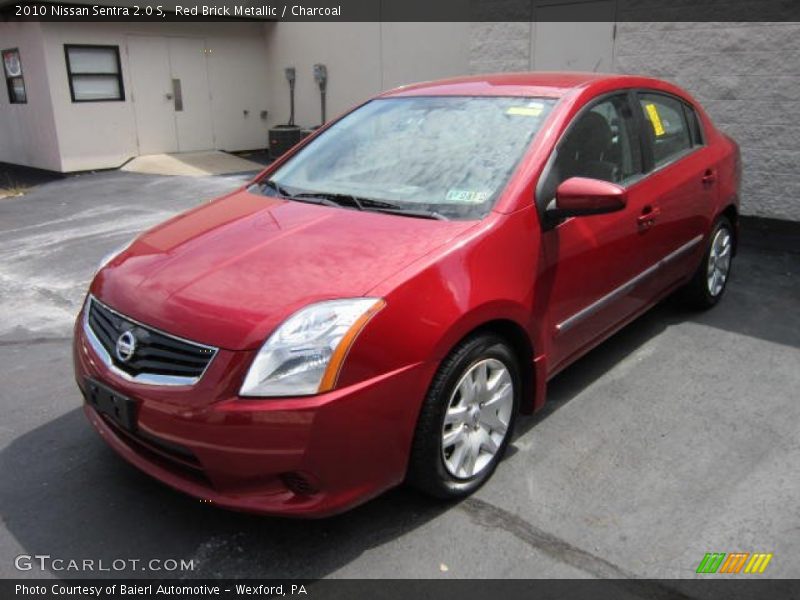 Red Brick Metallic / Charcoal 2010 Nissan Sentra 2.0 S