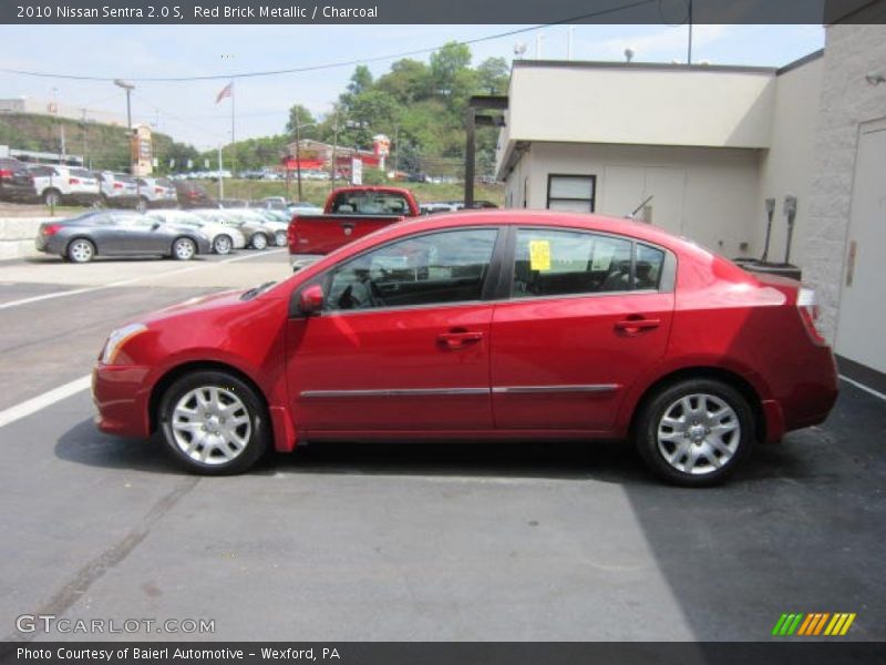 Red Brick Metallic / Charcoal 2010 Nissan Sentra 2.0 S
