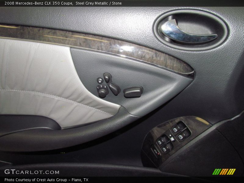 Steel Grey Metallic / Stone 2008 Mercedes-Benz CLK 350 Coupe