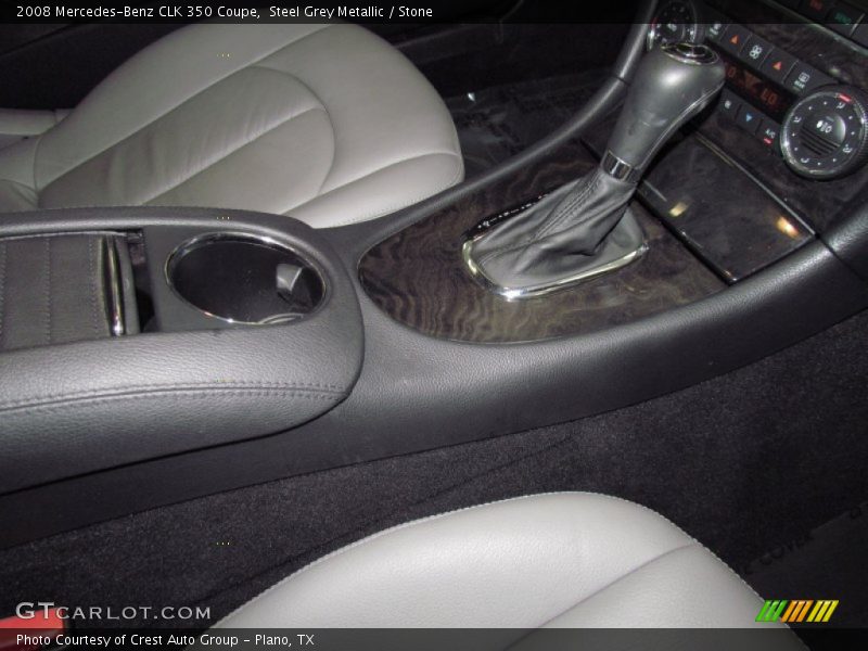 Steel Grey Metallic / Stone 2008 Mercedes-Benz CLK 350 Coupe