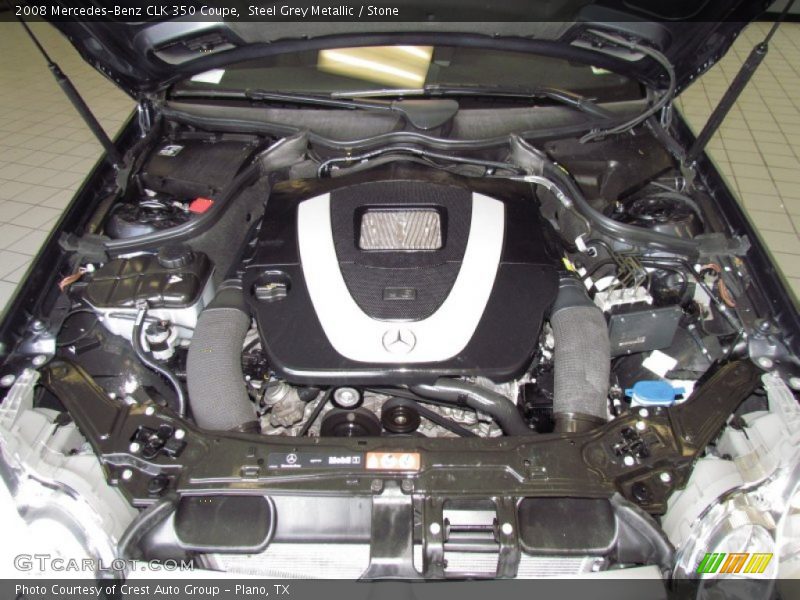 Steel Grey Metallic / Stone 2008 Mercedes-Benz CLK 350 Coupe