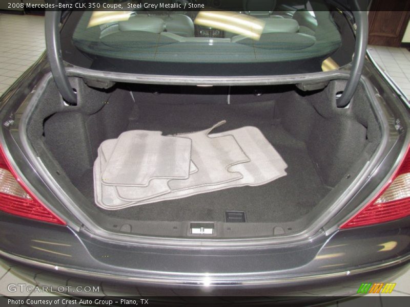 Steel Grey Metallic / Stone 2008 Mercedes-Benz CLK 350 Coupe