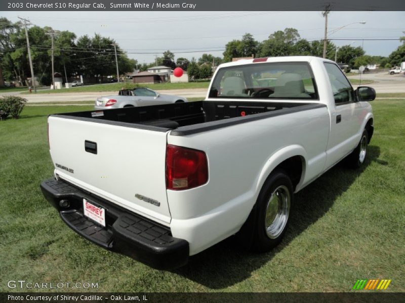 Summit White / Medium Gray 2003 Chevrolet S10 Regular Cab