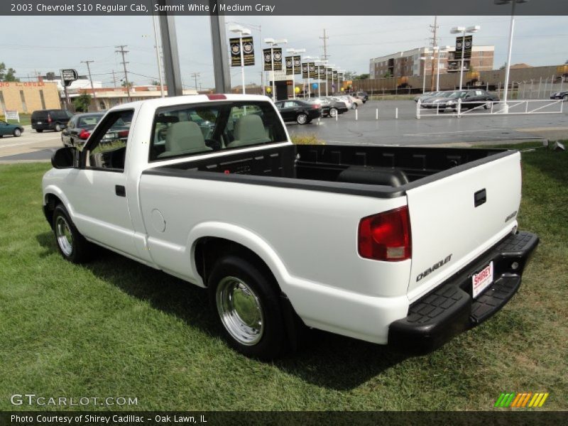 Summit White / Medium Gray 2003 Chevrolet S10 Regular Cab