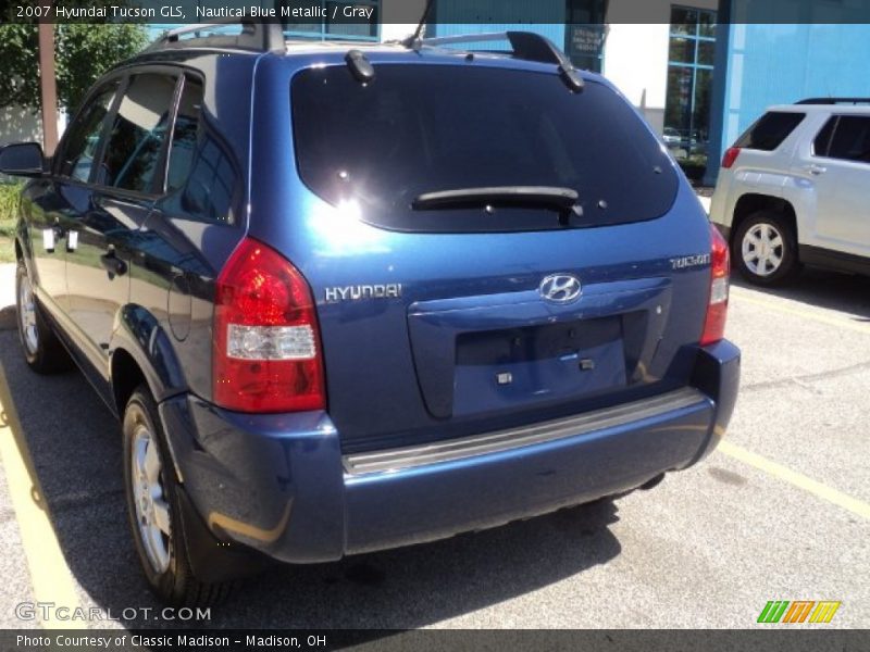 Nautical Blue Metallic / Gray 2007 Hyundai Tucson GLS