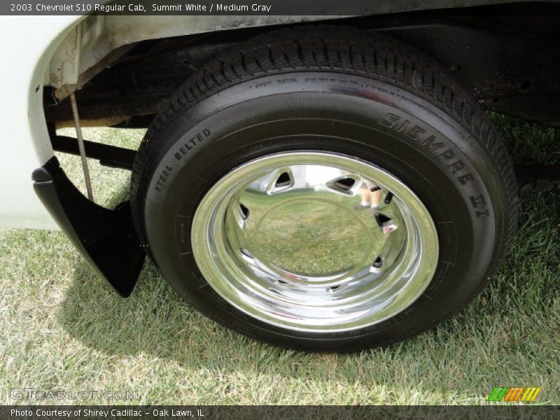 Summit White / Medium Gray 2003 Chevrolet S10 Regular Cab