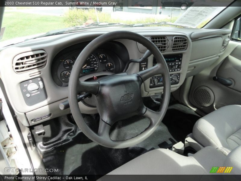 Summit White / Medium Gray 2003 Chevrolet S10 Regular Cab