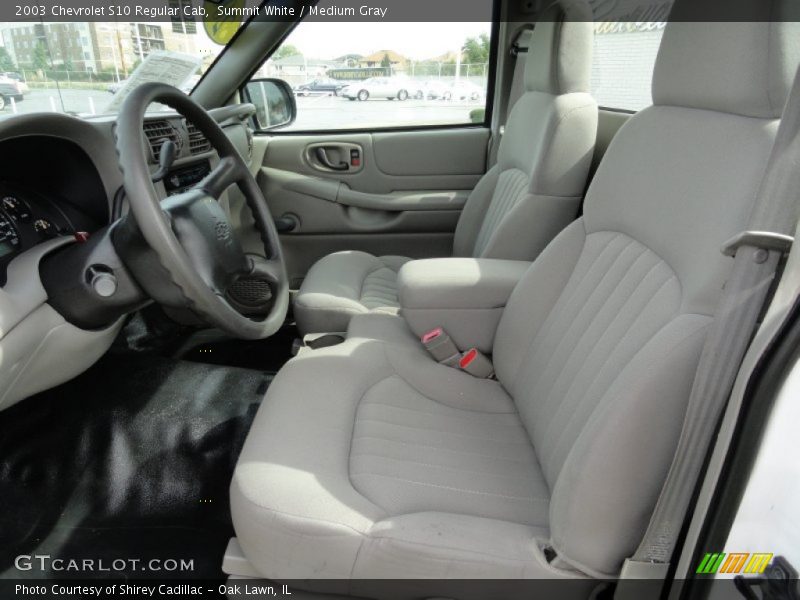 Summit White / Medium Gray 2003 Chevrolet S10 Regular Cab