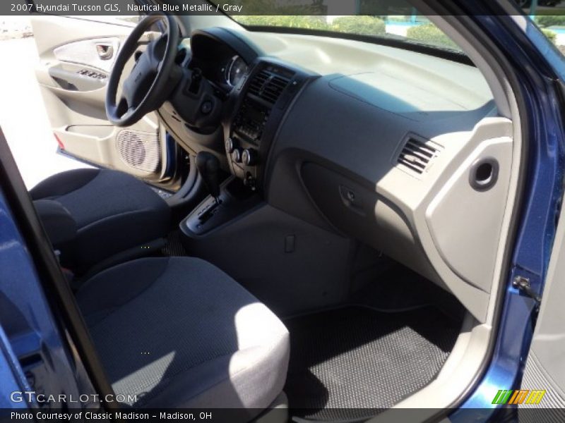 Nautical Blue Metallic / Gray 2007 Hyundai Tucson GLS