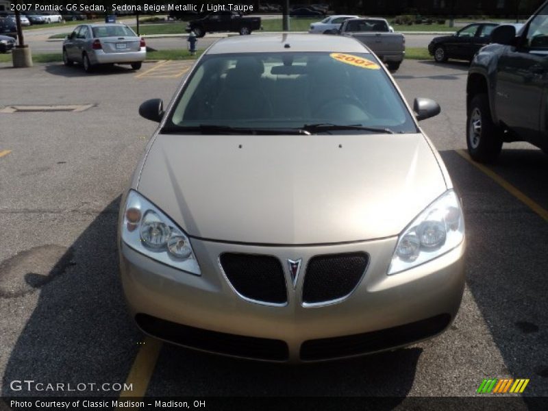 Sedona Beige Metallic / Light Taupe 2007 Pontiac G6 Sedan
