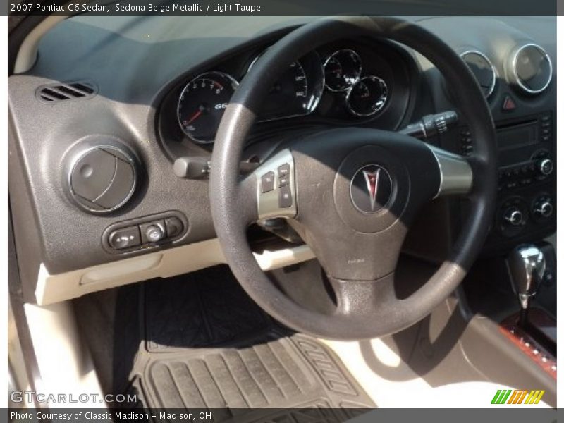 Sedona Beige Metallic / Light Taupe 2007 Pontiac G6 Sedan