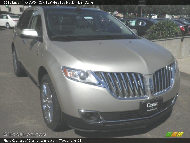Gold Leaf Metallic / Medium Light Stone 2011 Lincoln MKX AWD