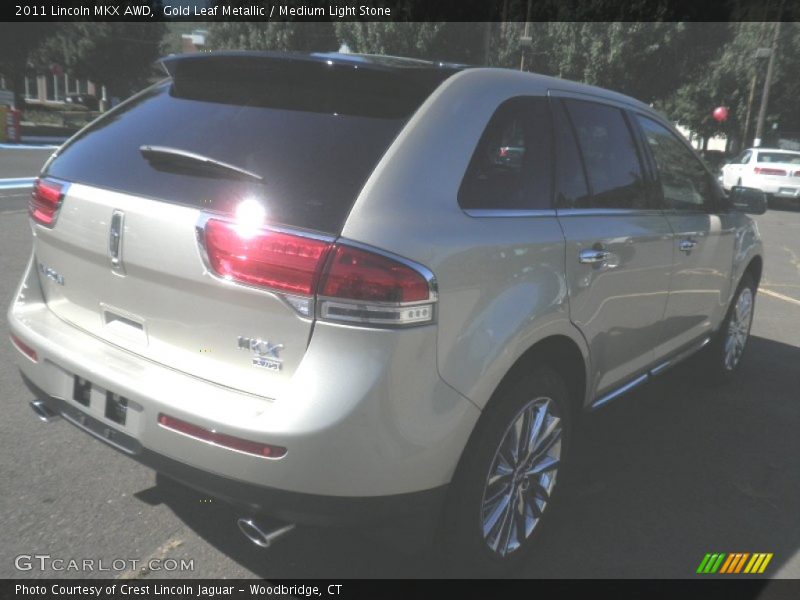 Gold Leaf Metallic / Medium Light Stone 2011 Lincoln MKX AWD