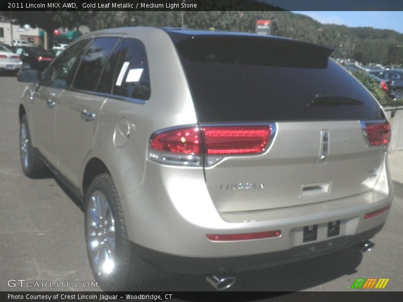 Gold Leaf Metallic / Medium Light Stone 2011 Lincoln MKX AWD