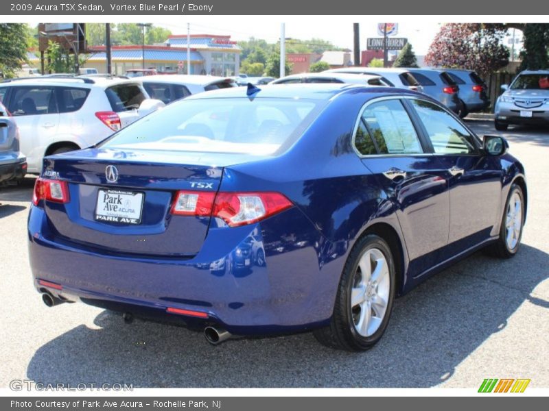 Vortex Blue Pearl / Ebony 2009 Acura TSX Sedan