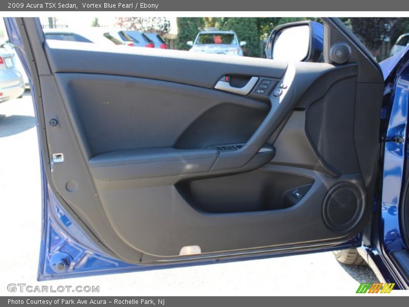 Vortex Blue Pearl / Ebony 2009 Acura TSX Sedan