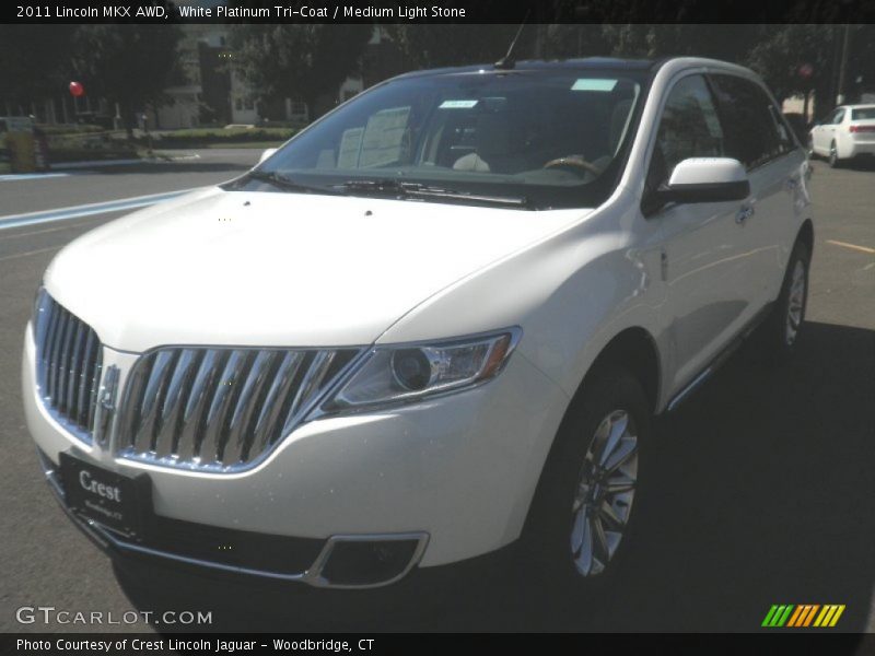 White Platinum Tri-Coat / Medium Light Stone 2011 Lincoln MKX AWD