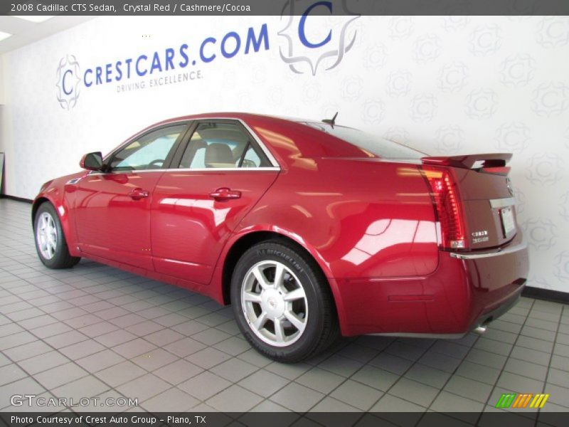 Crystal Red / Cashmere/Cocoa 2008 Cadillac CTS Sedan