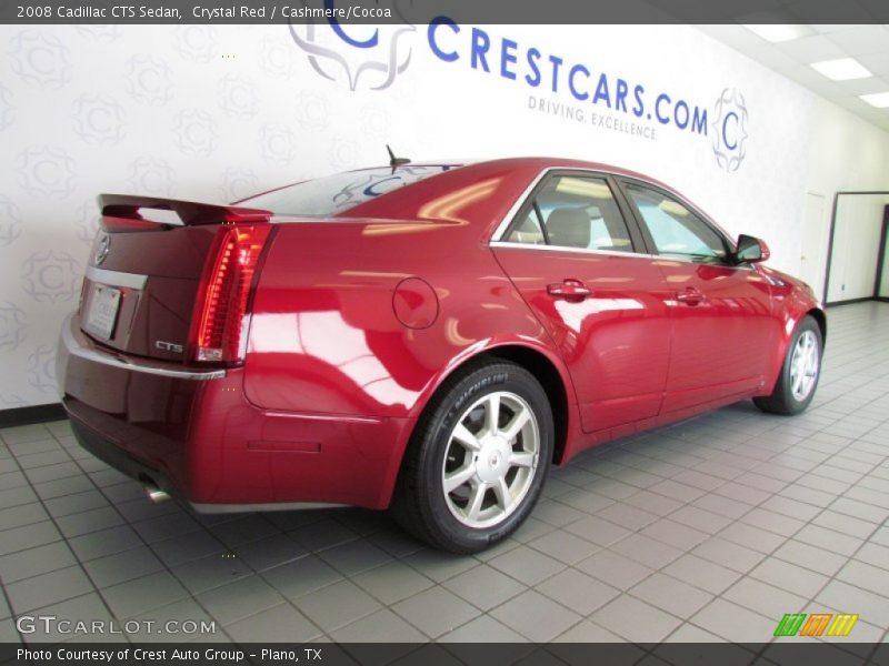 Crystal Red / Cashmere/Cocoa 2008 Cadillac CTS Sedan