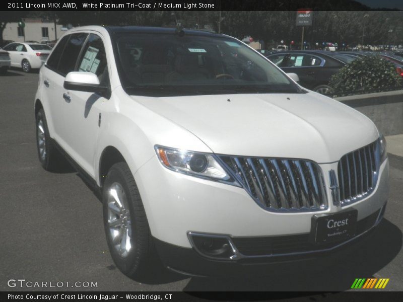 White Platinum Tri-Coat / Medium Light Stone 2011 Lincoln MKX AWD