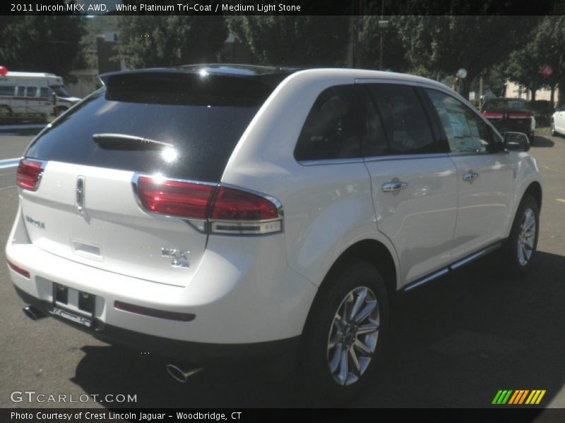 White Platinum Tri-Coat / Medium Light Stone 2011 Lincoln MKX AWD