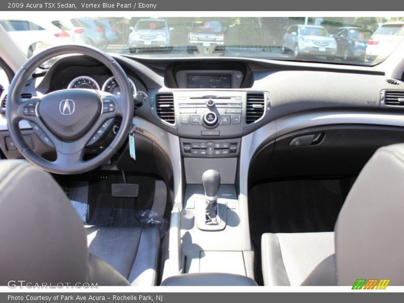 Vortex Blue Pearl / Ebony 2009 Acura TSX Sedan
