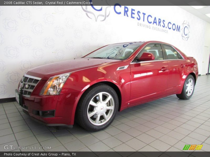 Crystal Red / Cashmere/Cocoa 2008 Cadillac CTS Sedan