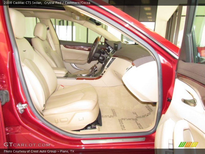 Crystal Red / Cashmere/Cocoa 2008 Cadillac CTS Sedan