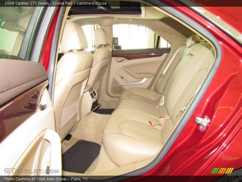 Crystal Red / Cashmere/Cocoa 2008 Cadillac CTS Sedan