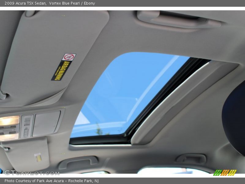 Vortex Blue Pearl / Ebony 2009 Acura TSX Sedan