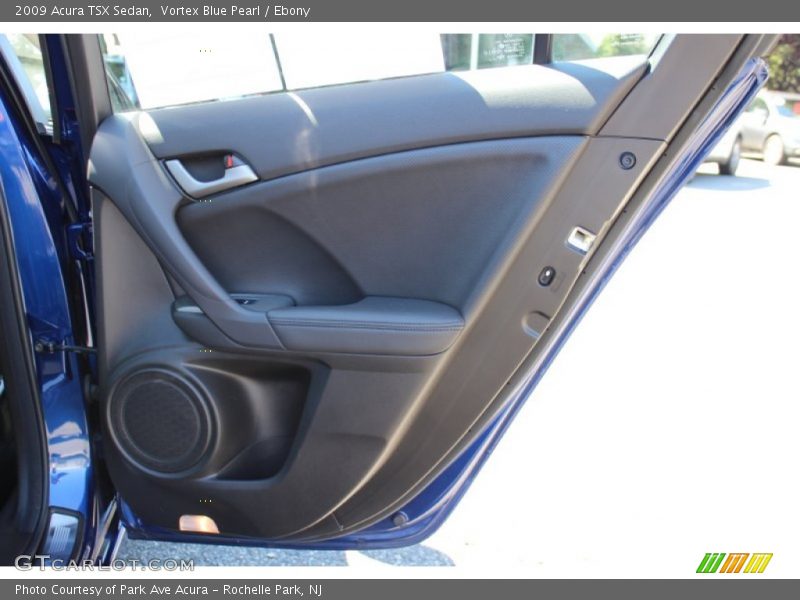 Vortex Blue Pearl / Ebony 2009 Acura TSX Sedan