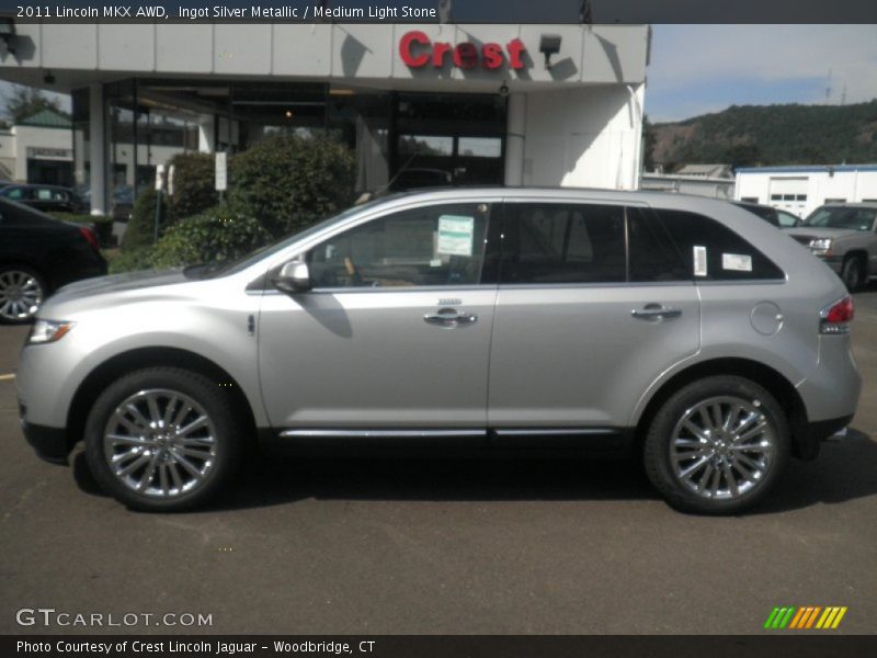 Ingot Silver Metallic / Medium Light Stone 2011 Lincoln MKX AWD