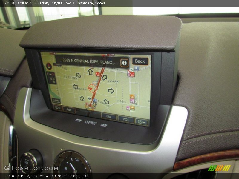 Crystal Red / Cashmere/Cocoa 2008 Cadillac CTS Sedan