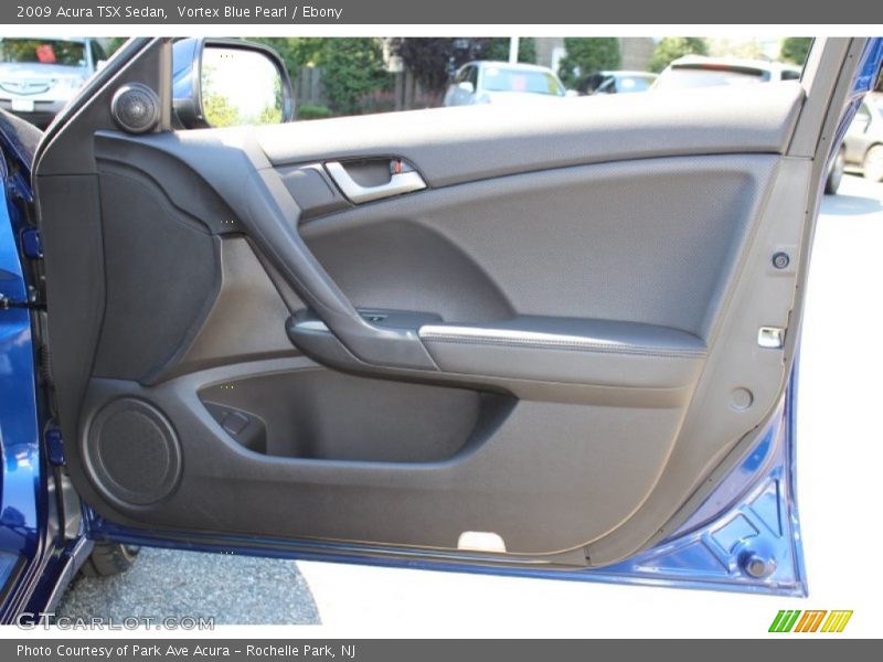 Vortex Blue Pearl / Ebony 2009 Acura TSX Sedan