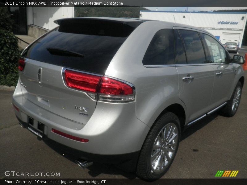 Ingot Silver Metallic / Medium Light Stone 2011 Lincoln MKX AWD