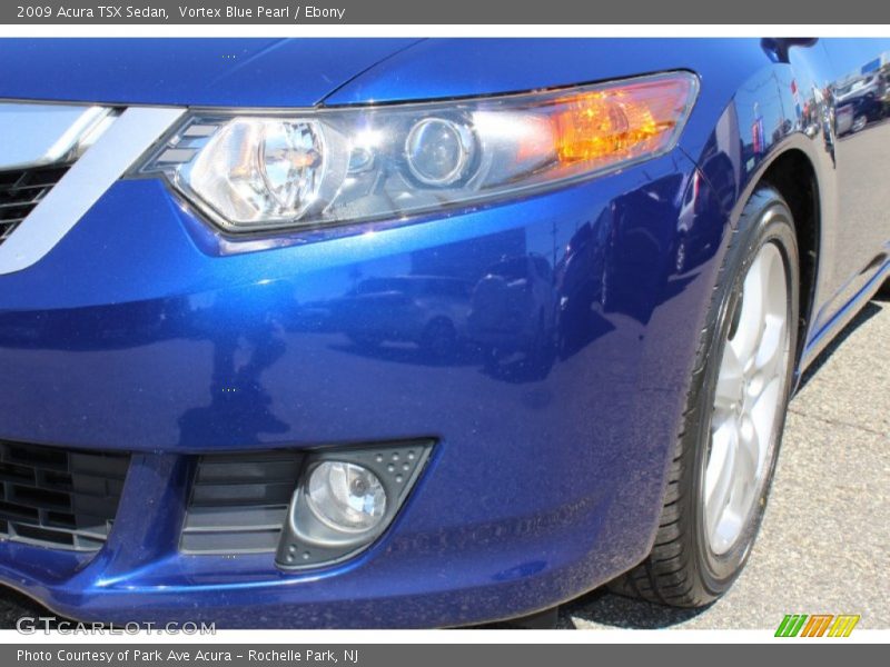 Vortex Blue Pearl / Ebony 2009 Acura TSX Sedan