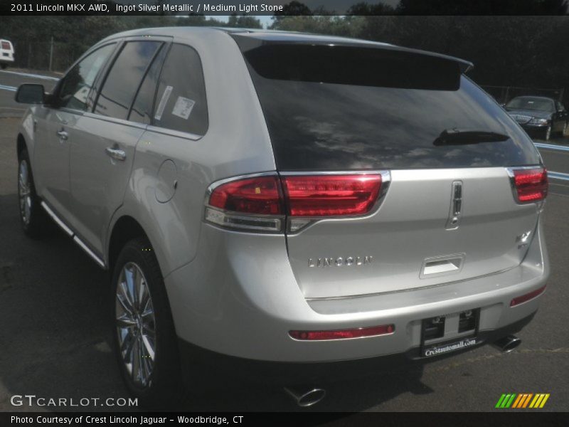 Ingot Silver Metallic / Medium Light Stone 2011 Lincoln MKX AWD