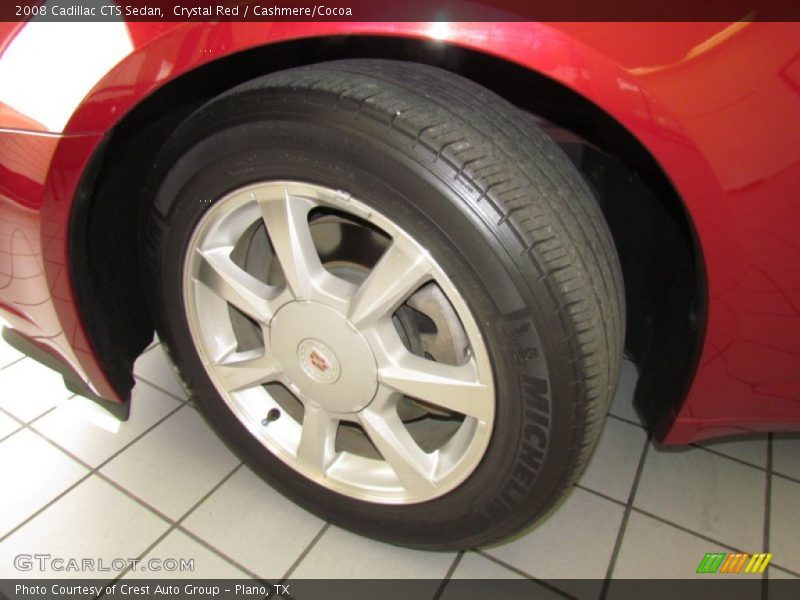 Crystal Red / Cashmere/Cocoa 2008 Cadillac CTS Sedan