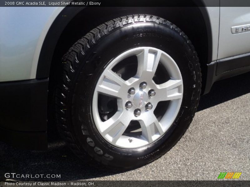 Liquid Silver Metallic / Ebony 2008 GMC Acadia SLE