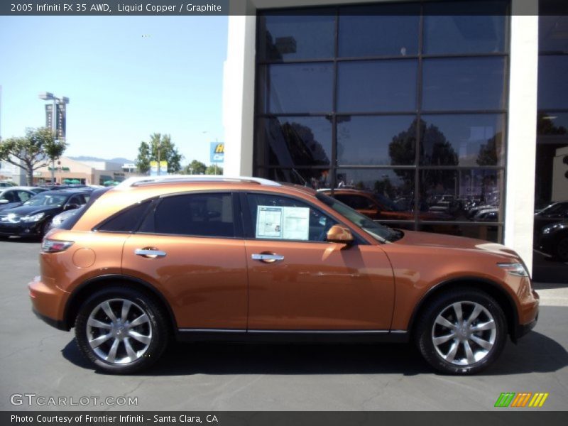 Liquid Copper / Graphite 2005 Infiniti FX 35 AWD