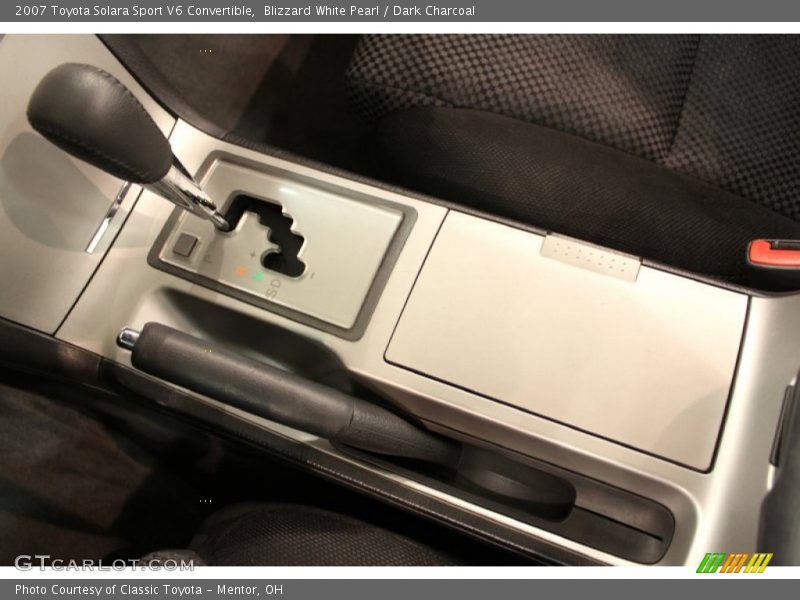 Blizzard White Pearl / Dark Charcoal 2007 Toyota Solara Sport V6 Convertible